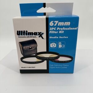 Ultimaxx 58MM 3PC HD Professional Filter Kit Studio Series‎ Open Box
